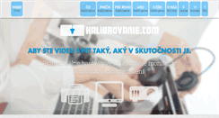Desktop Screenshot of kalibrovanie.com