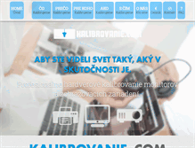 Tablet Screenshot of kalibrovanie.com